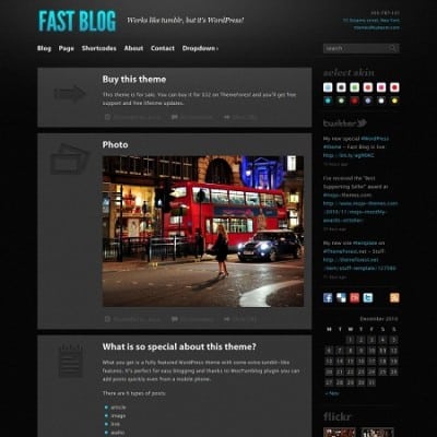Fast Blog WordPress theme