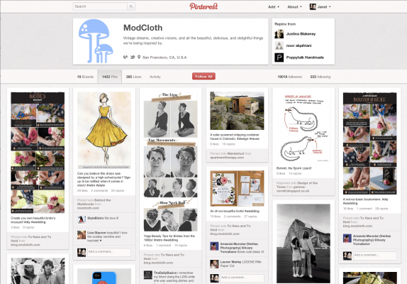 Modcloth-Pinterest
