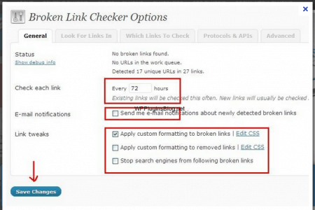 BrokenLinkChecker