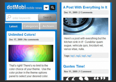 DotMobi WordPress Theme