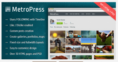 MetroPress WordPress Theme