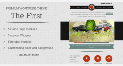 The First WordPress Theme