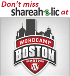 Shareaholic is a sponsor and speaker at Wordcamp Boston