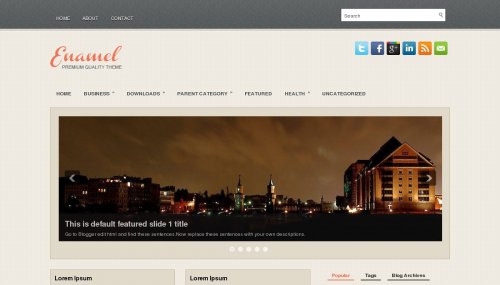 enamel-blogger-template