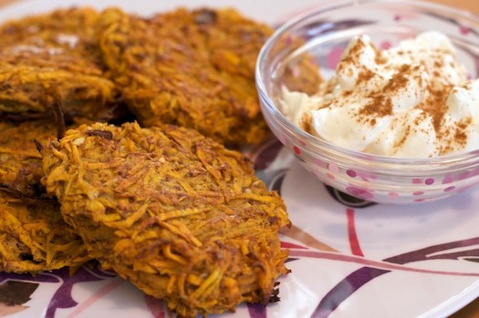 sweet potato latkes