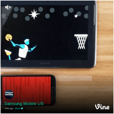 Samsung mobile vine