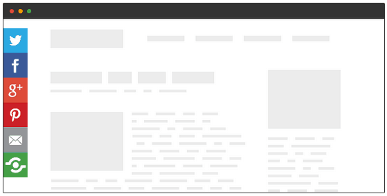 Example of Floating Share Buttons