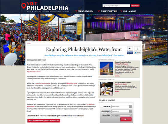 VisitPhilly Sponsored Content