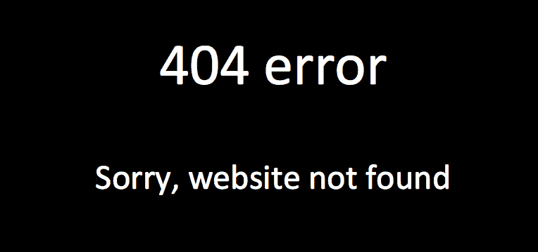 404 error